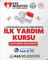 Kaş Belediyesinden İlk Yardım Kursu