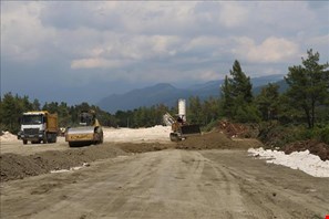 Kasaba-Sütleğen Yolu projesi çalışmaları devam ediyor