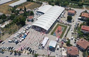 Kınık Kapalı Pazar Yeri ve Otoparkı ile Ova - Kınık Bisiklet Yolu Projesi Açılış Töreni 